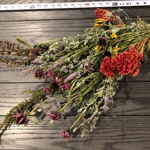 #6~Dried Flowering Herbs Bundle~Echinacea Mint Cockscomb Dock~Farmhouse Decor